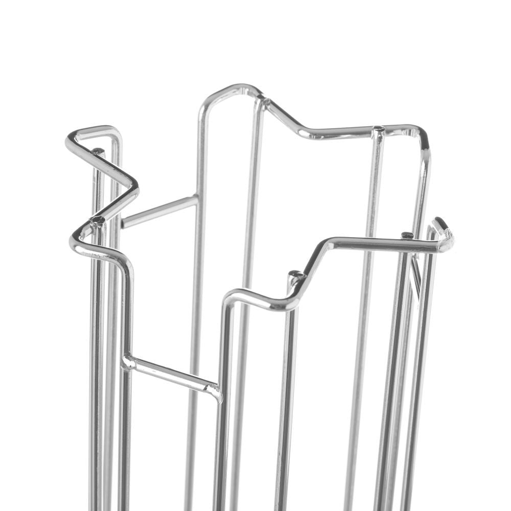 Soporte plateado de cápsula de metal cromado