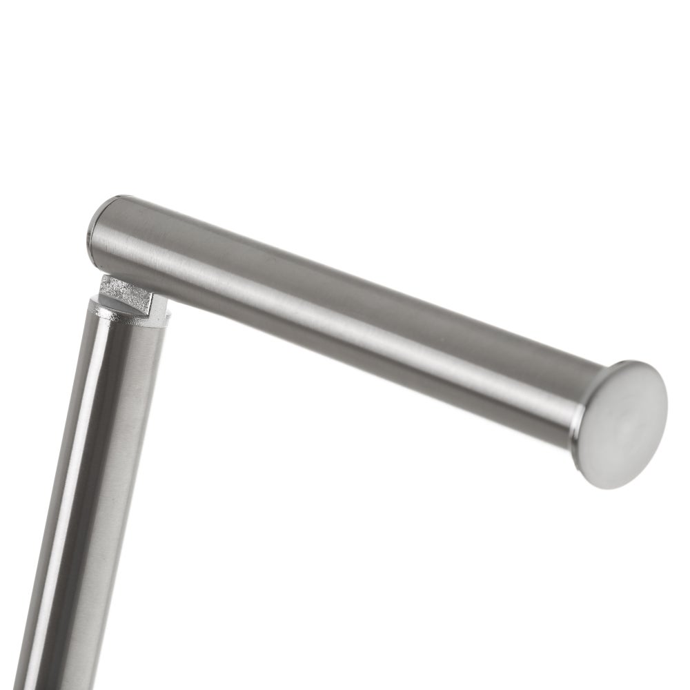 Portarrollos escobillero gris de acero inoxidable