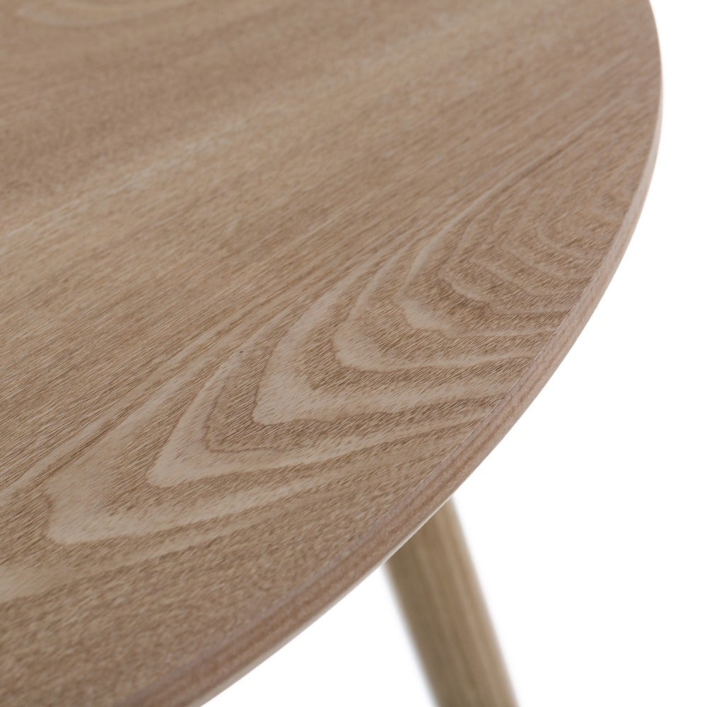 Mesita auxiliar de madera marrón