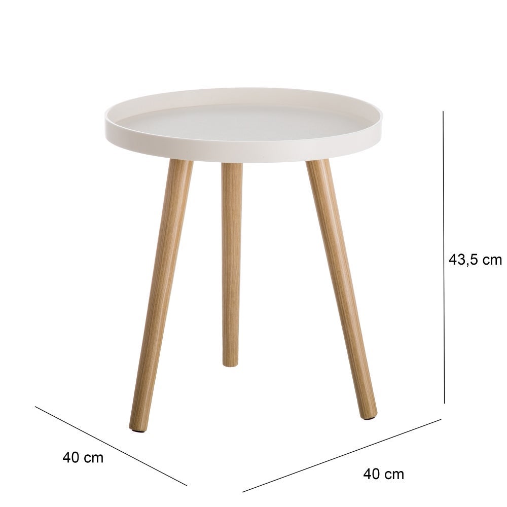 Mesita auxiliar blanca