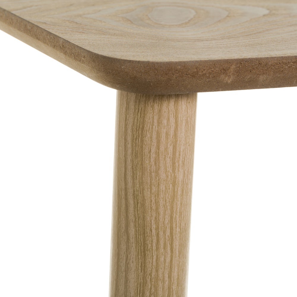 Mesa auxiliar de madera de pino natural