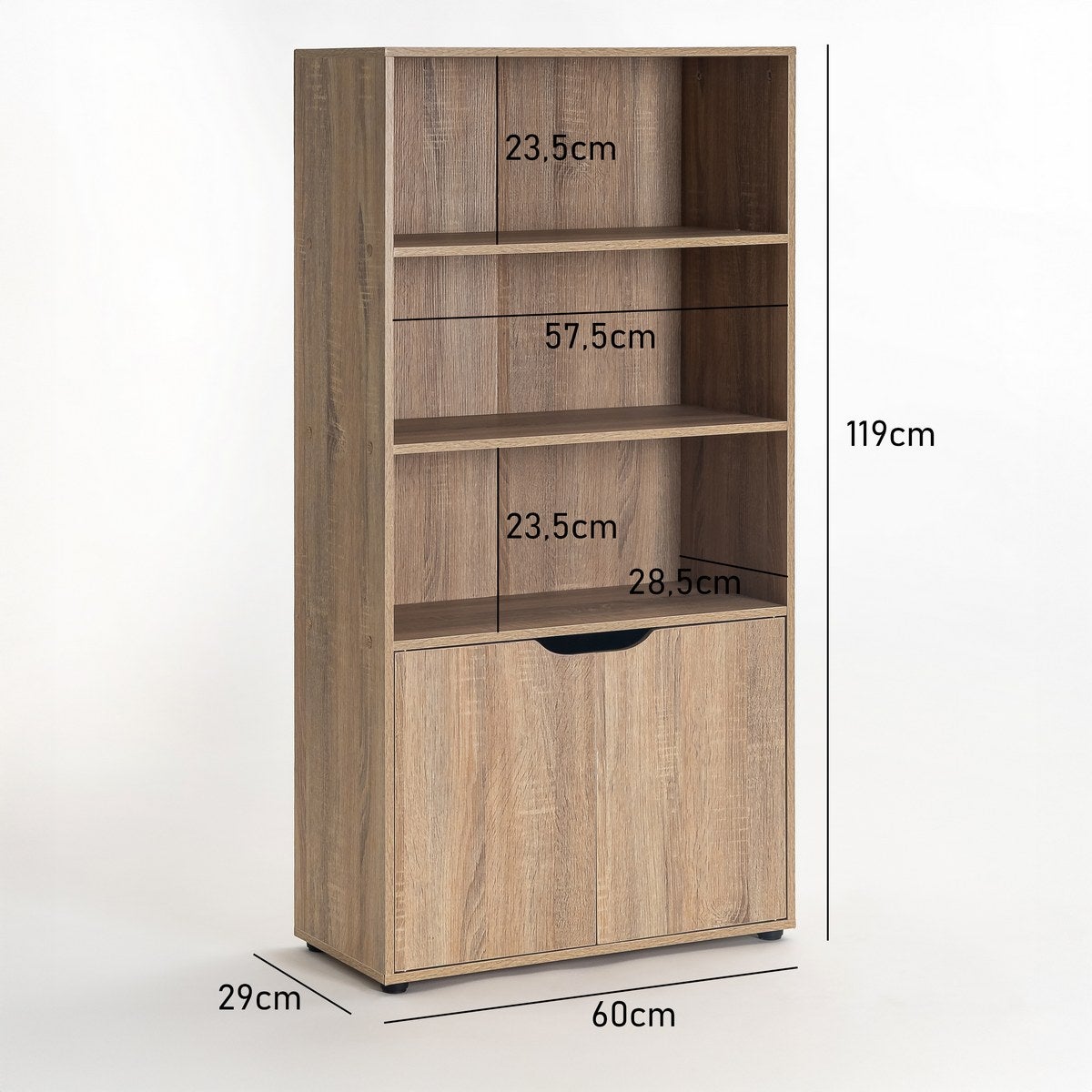 Estantería de 60x119 cm