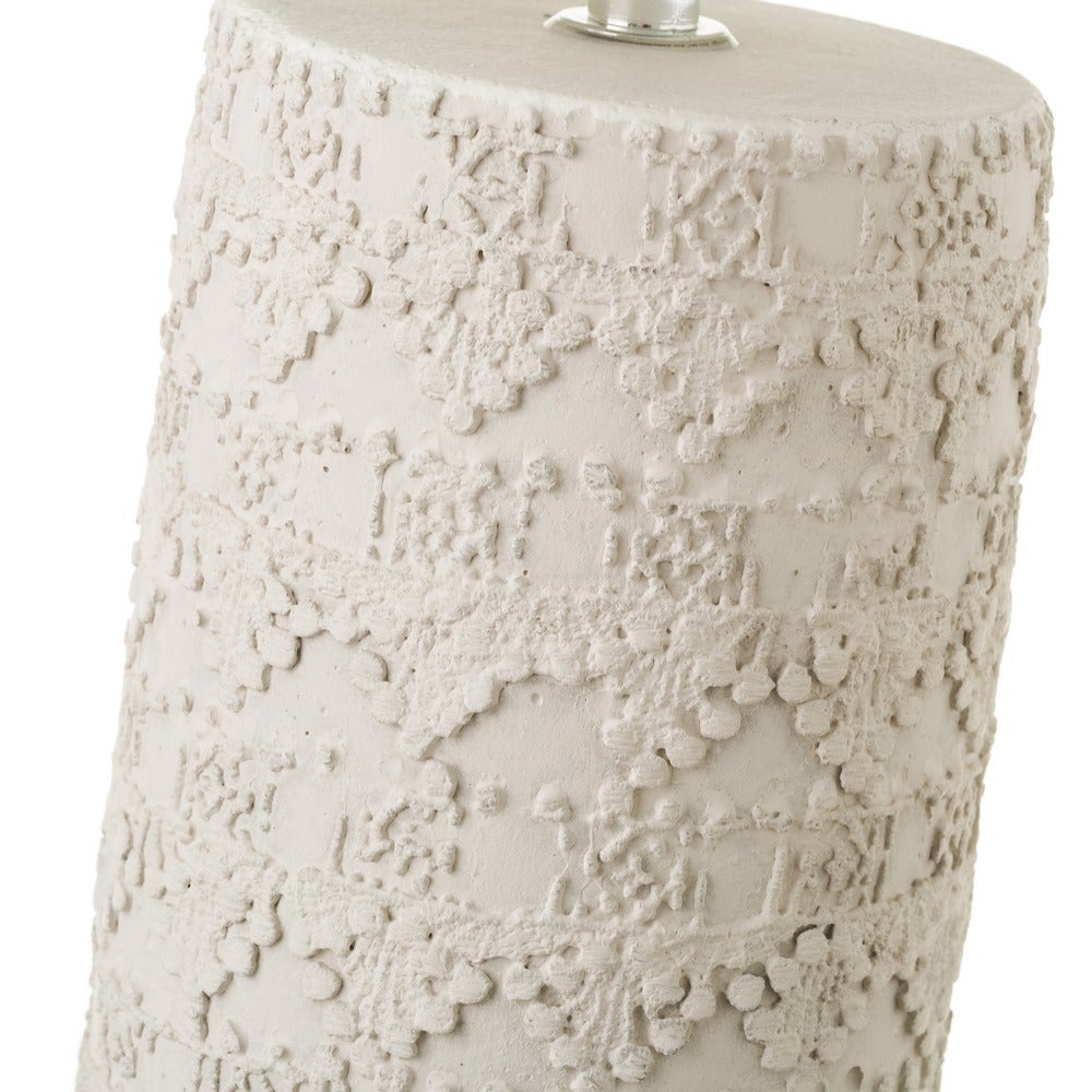 Lámpara de mesita de noche cemento 33 cm