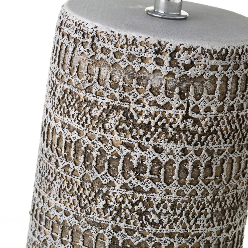 Lámpara de mesita de noche cemento 33 cm