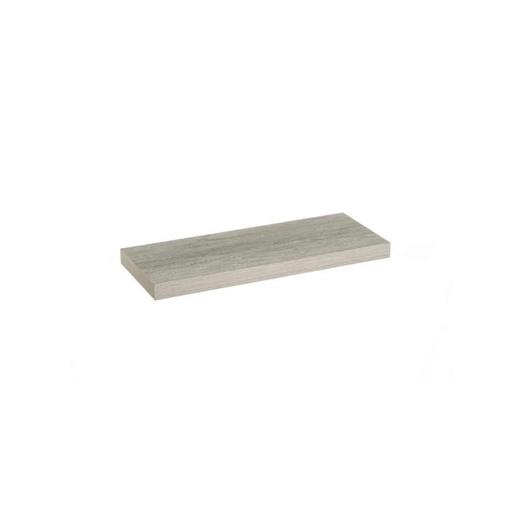 Estante de pared flotante gris de 60 cm