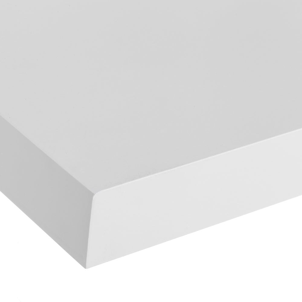 Estante de pared flotante blanco de 100 cm