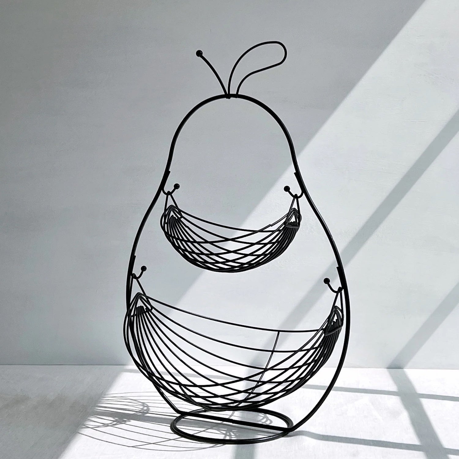 Frutero con 2 cestas pera negro