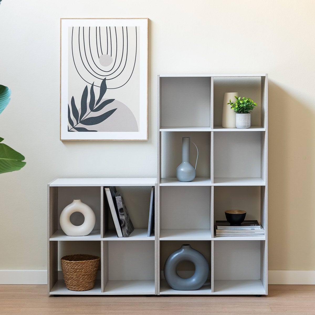 Estantería cubo blanca de 60x120 cm