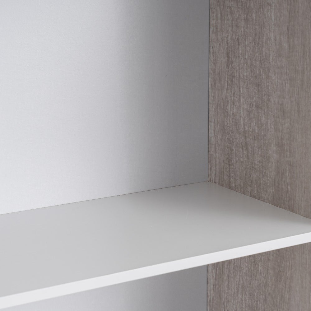 Librería de 3 estantes blanca de 60x147cm