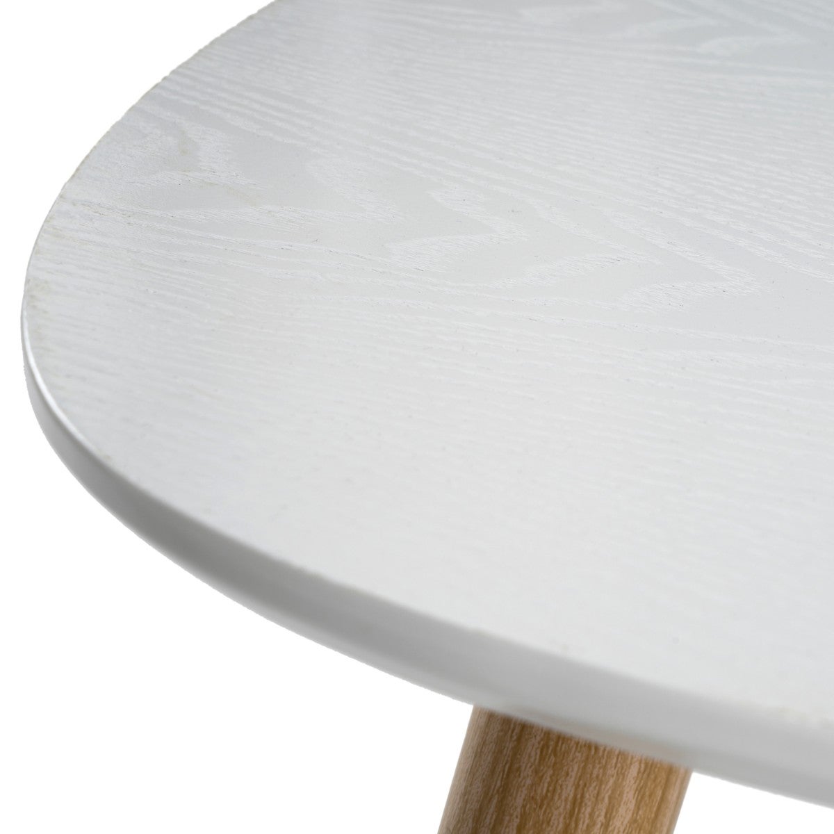 Set de 3 mesas nido blancas de madera