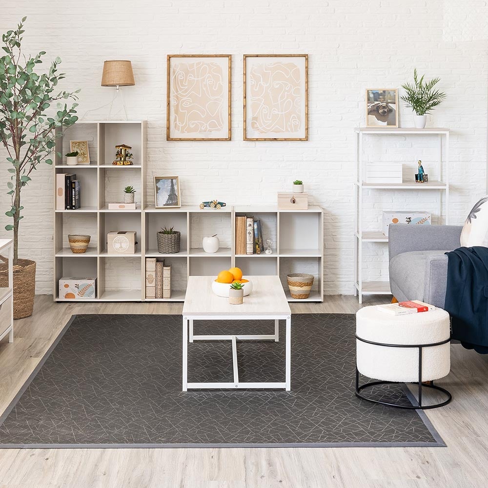 Mesa de centro blanca de 100x50cm