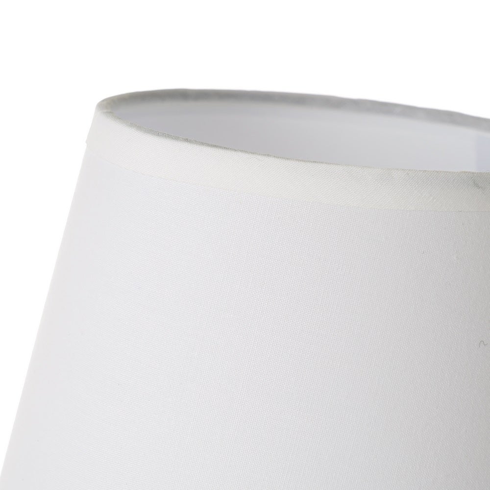 Lámpara de mesa de cerámica blanca