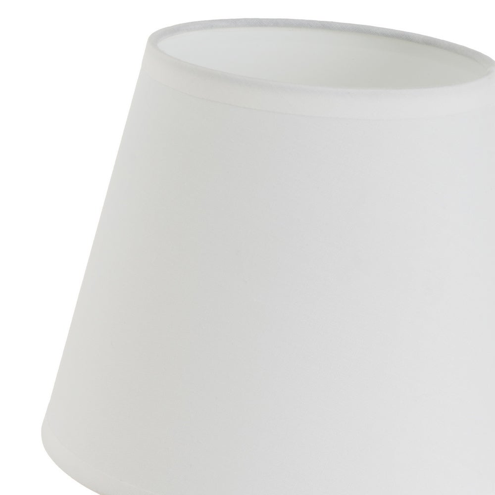 Lámpara de mesa de cerámica marrón