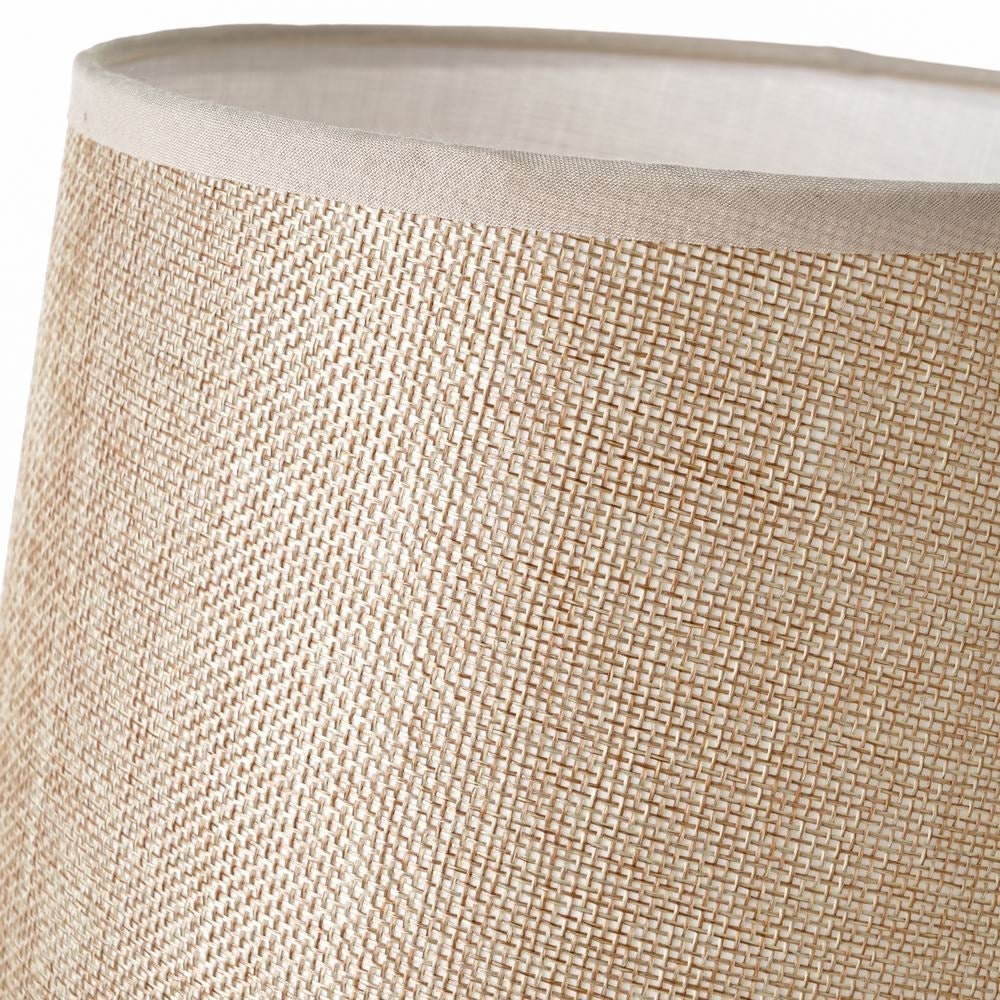 Lámpara de mesa de cerámica marrón