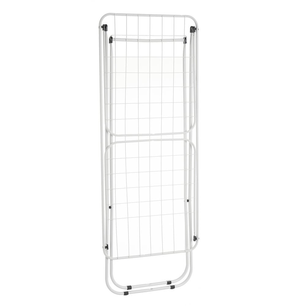 Tendedero plegable con alas blanco