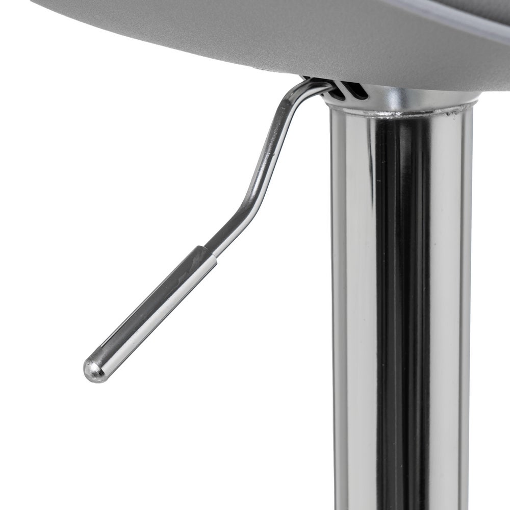 2 taburetes giratorios grises de 104 cm