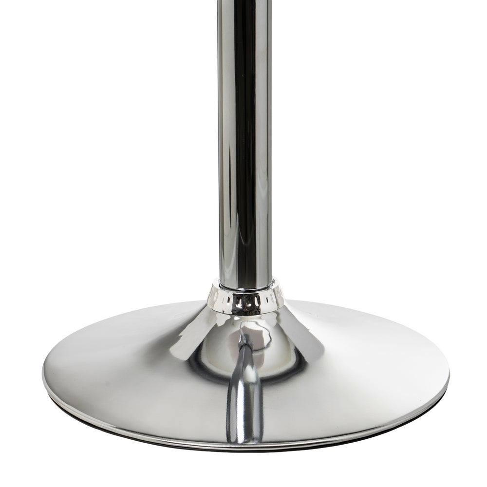 Pack de 2 taburetes giratorios blanco y metal