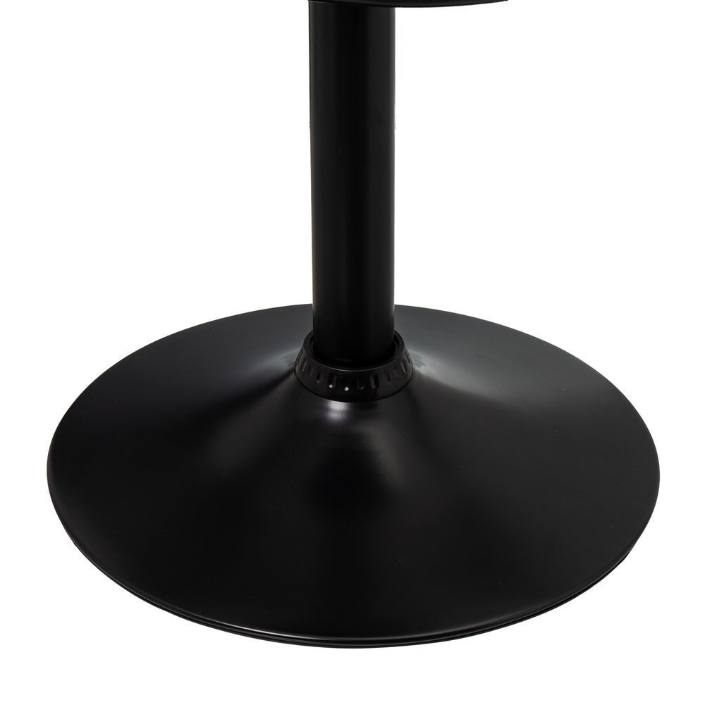 Set de 2 taburetes giratorios negros