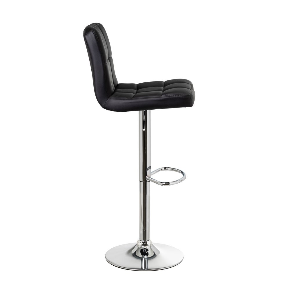 Set de 2 taburetes giratorios negros