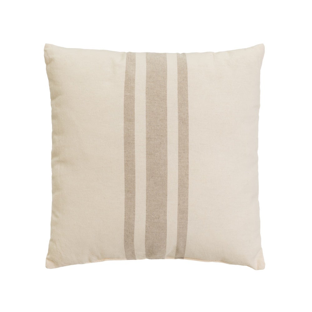 Set de 5 cojines beige y marrón de 45x45 cm con relleno