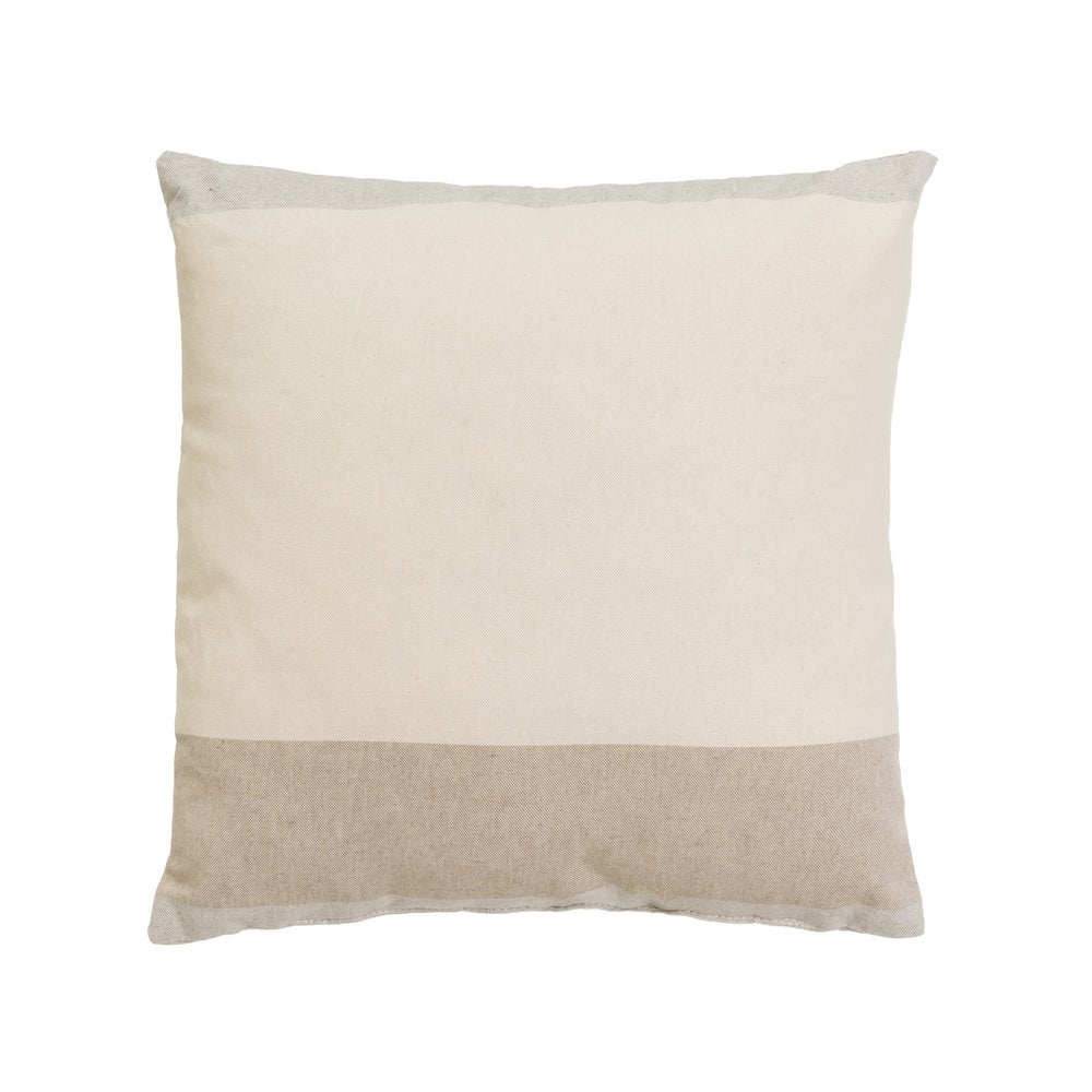 Set de 5 cojines beige y marrón de 45x45 cm con relleno