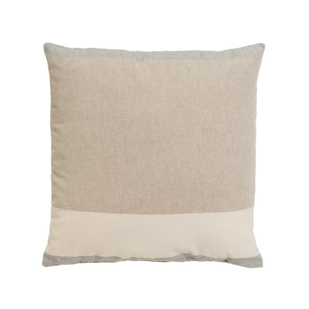 Set de 5 cojines beige y marrón de 45x45 cm con relleno