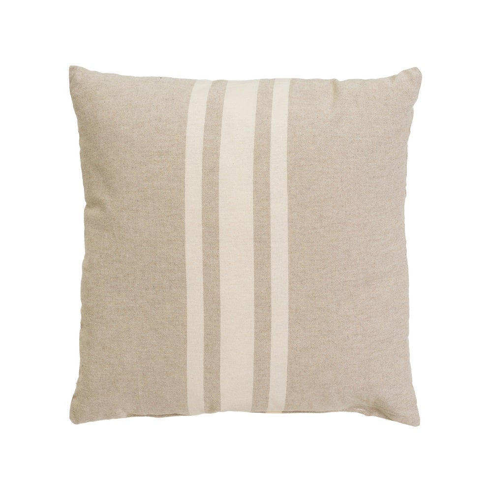 Set de 5 cojines beige y marrón de 45x45 cm con relleno