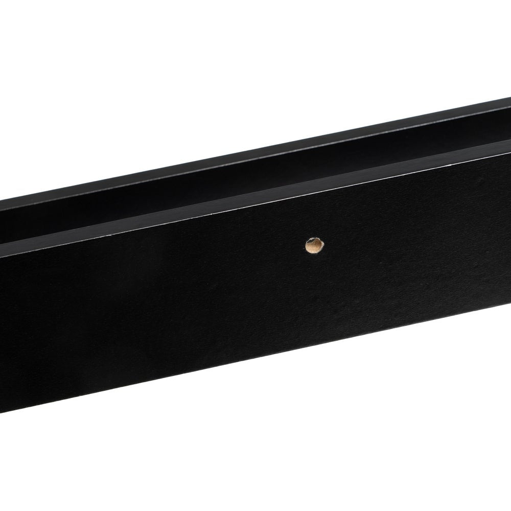 Set de 4 estantes de pared negros de 80 cm