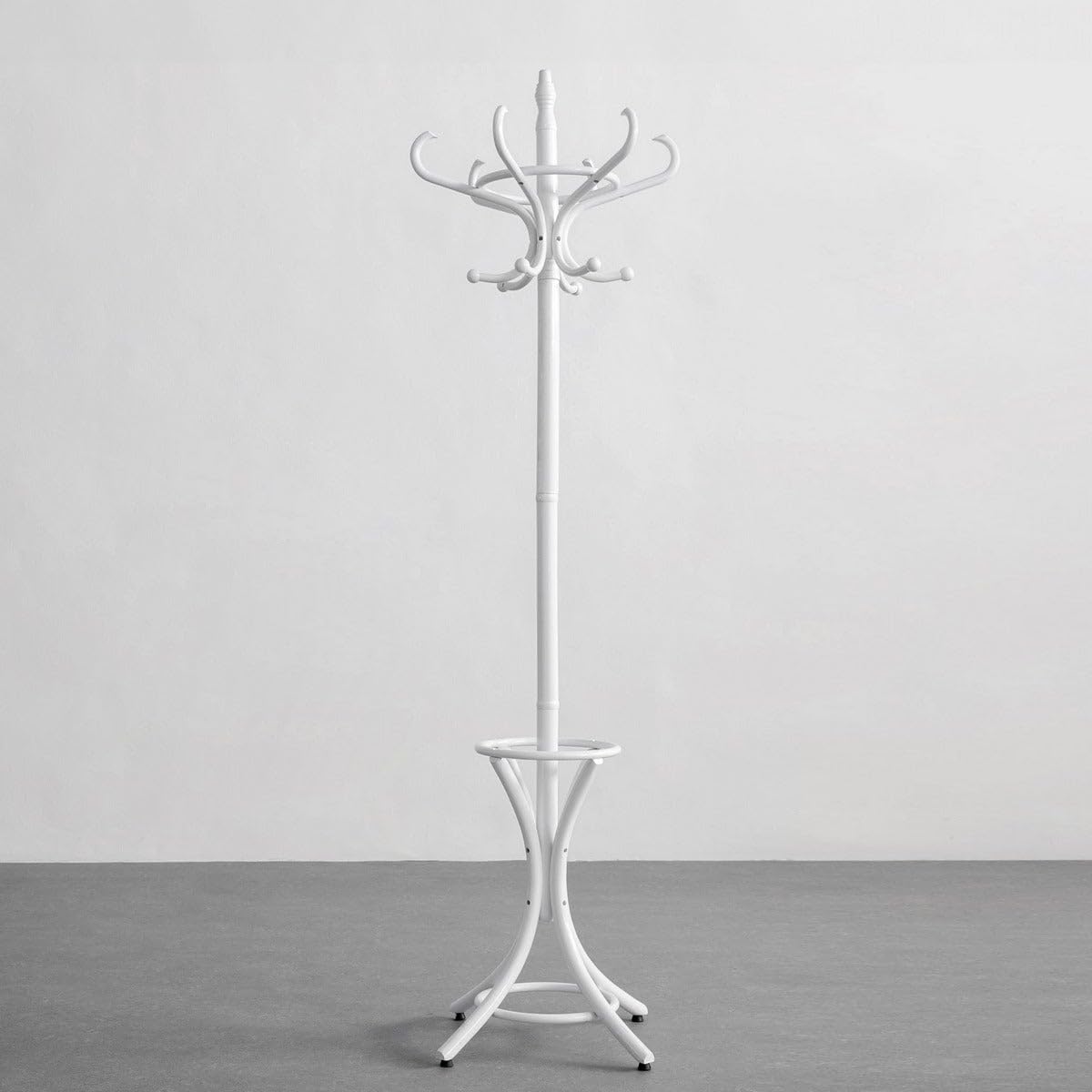 Perchero de pie Thonet 12 brazos con paragüero