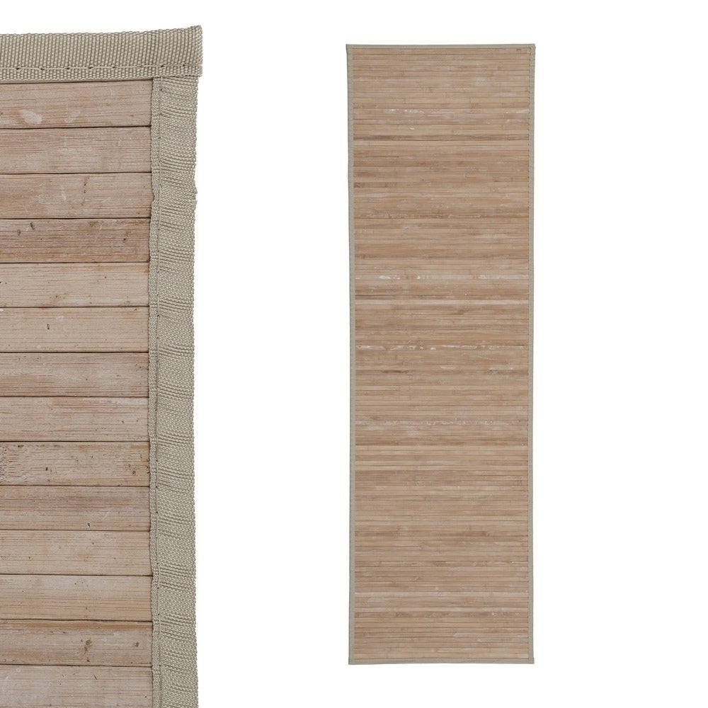 Alfombra pasillera de bambú de 200cm