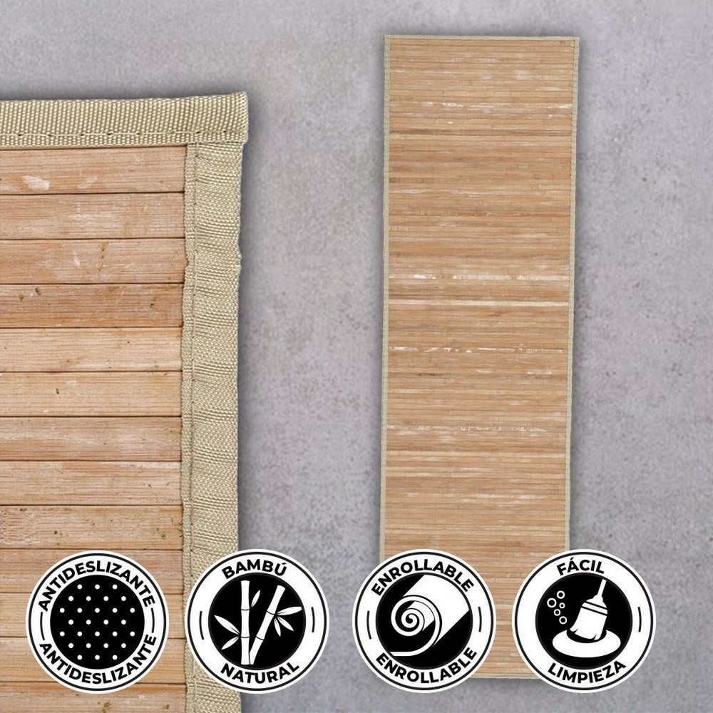Alfombra pasillera de bambú de 200cm