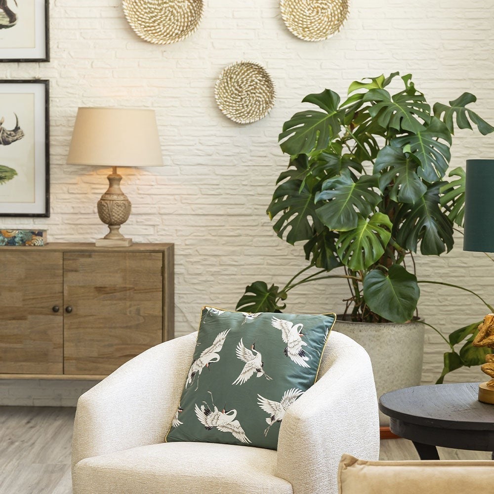 Planta artificial Monstera verde de plástico de 130 cm