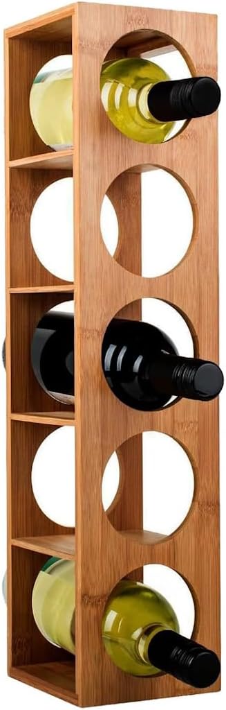 Set de 4 botelleros de bambú