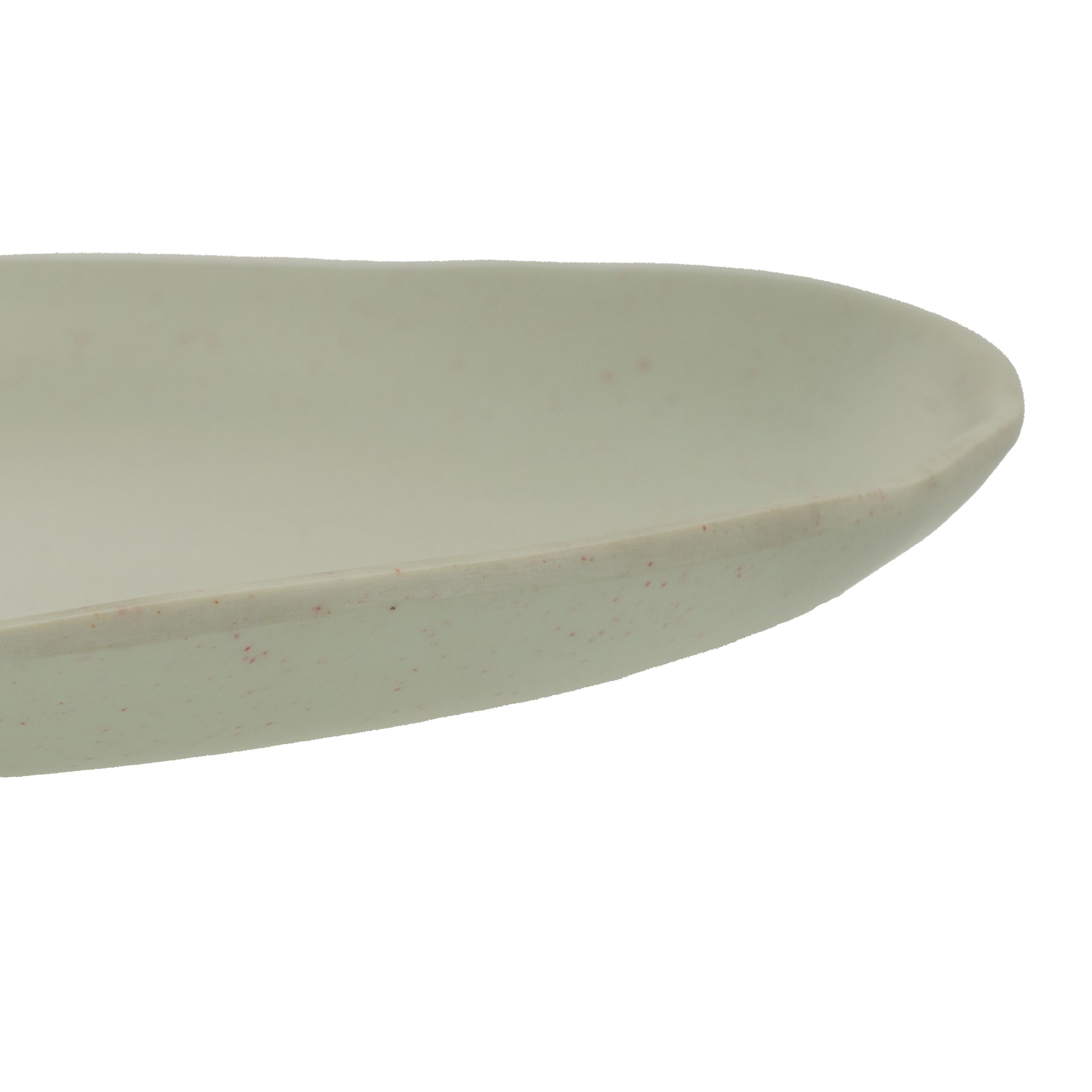 Juego de 12 platos llanos de melamina verde de 28 cm