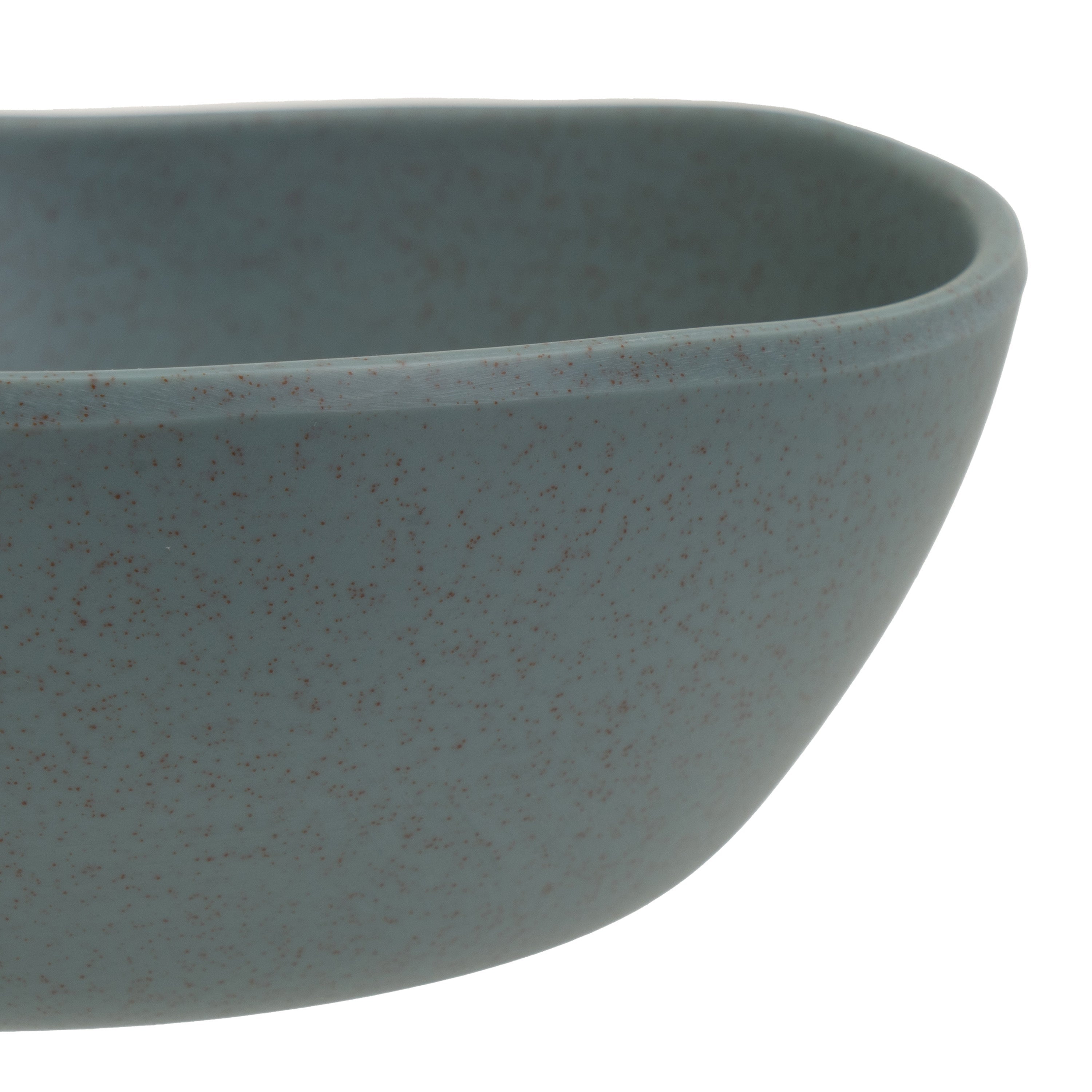 Juego de 6 boles grandes de melamina azul de 16 cm