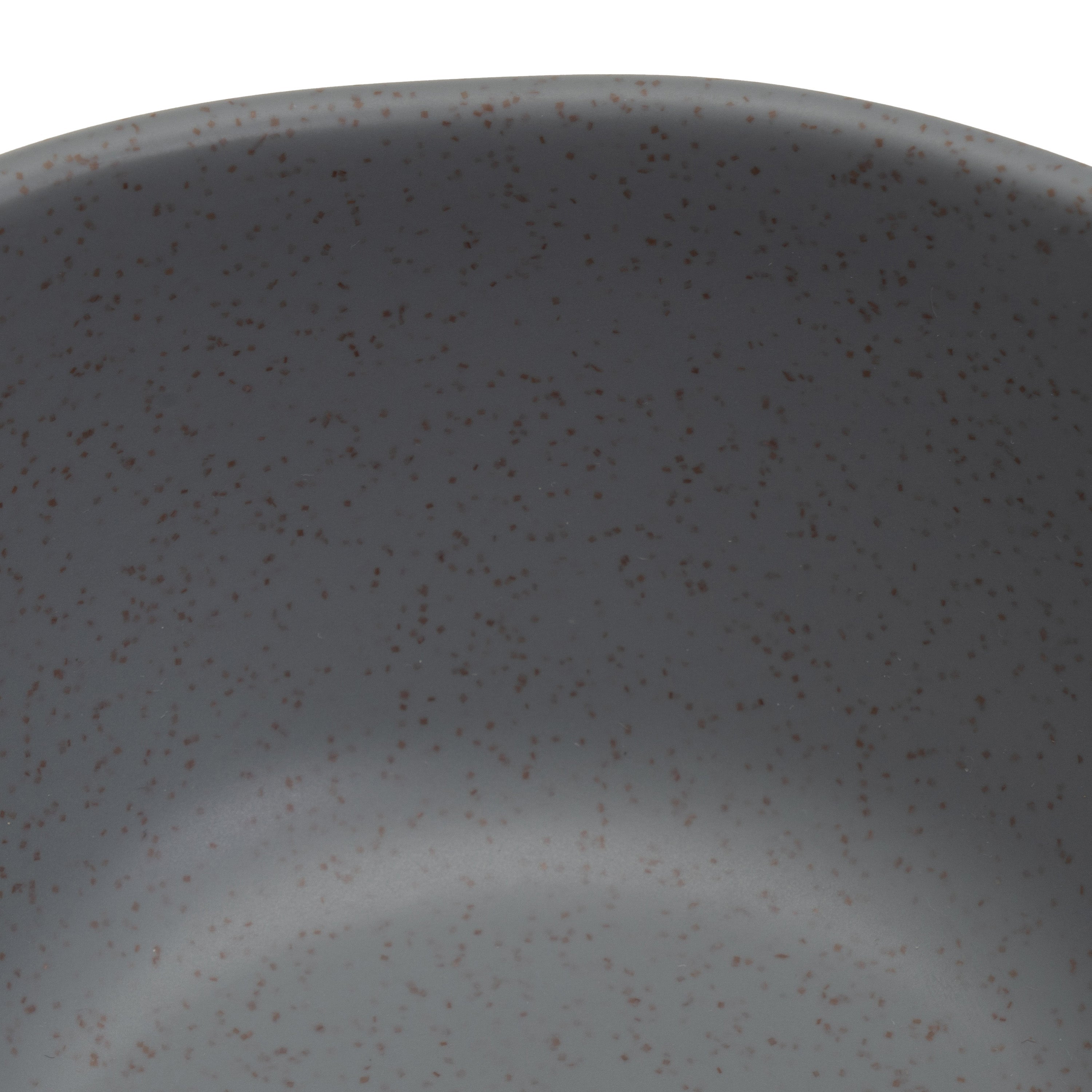 Juego de 6 boles pequeños de melamina gris de 11 cm