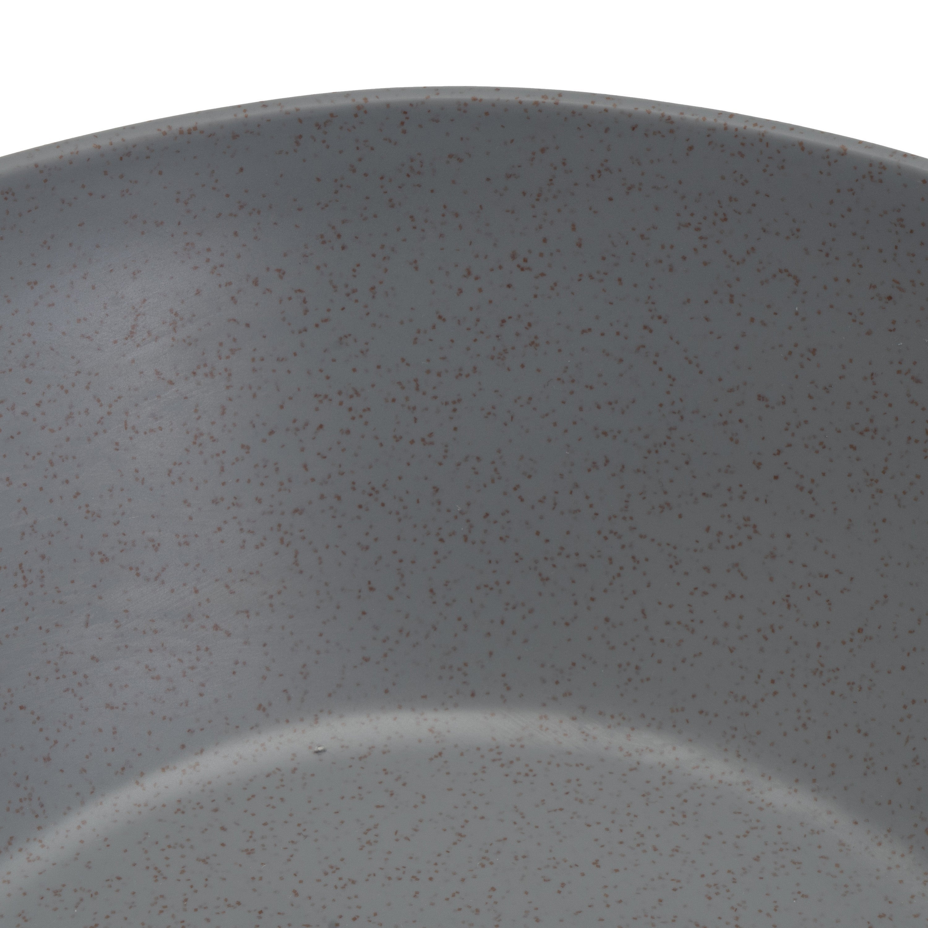 Juego de 3 ensaladeras de melamina gris de 23 cm