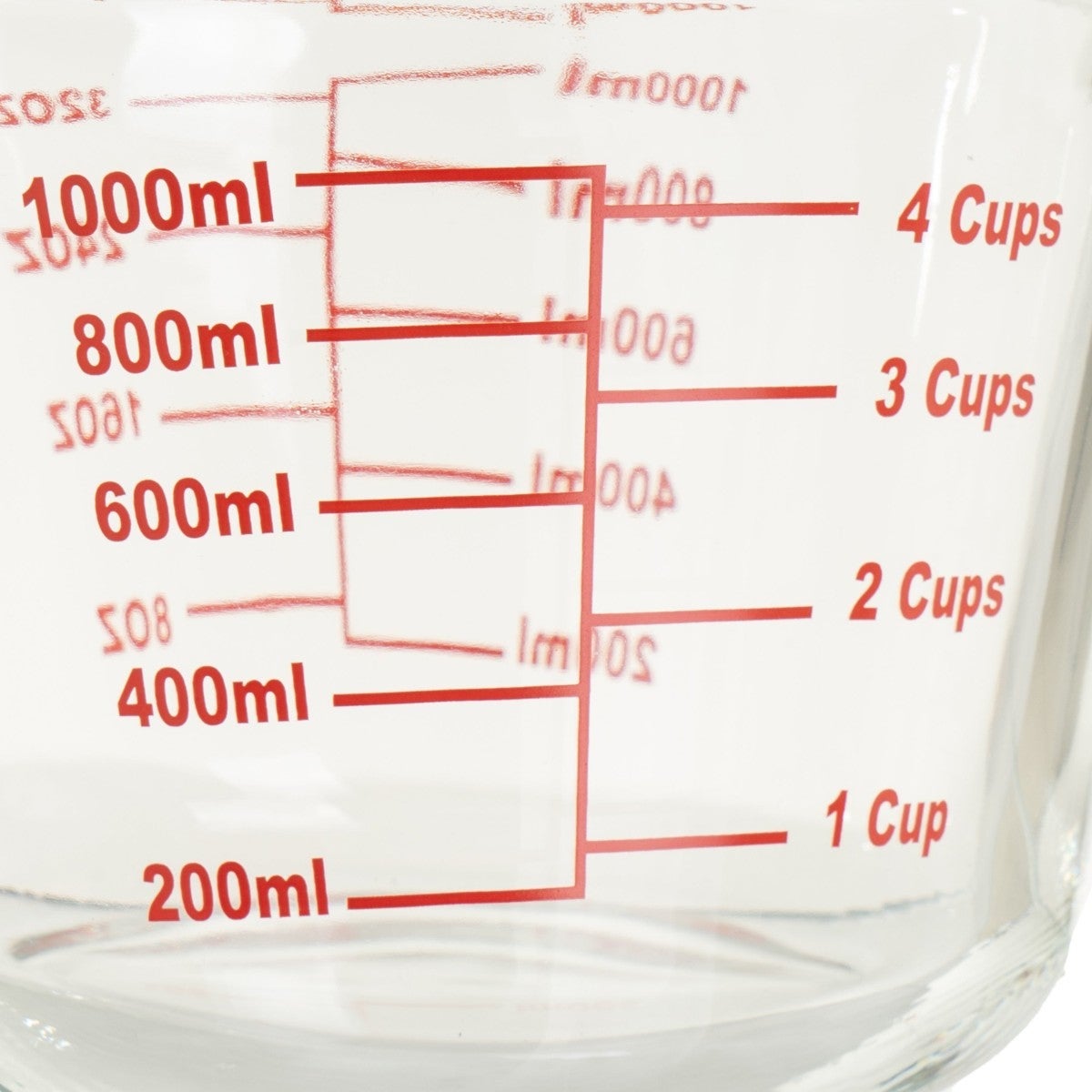 Set de 2 Jarras Medidoras de Vidrio de 21x16x11 cm