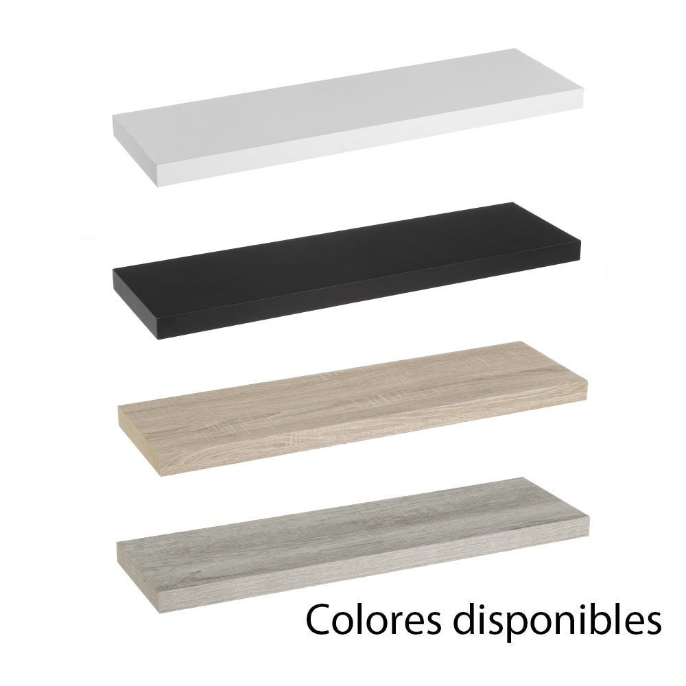 Set de 2 estantes flotantes de 80 cm