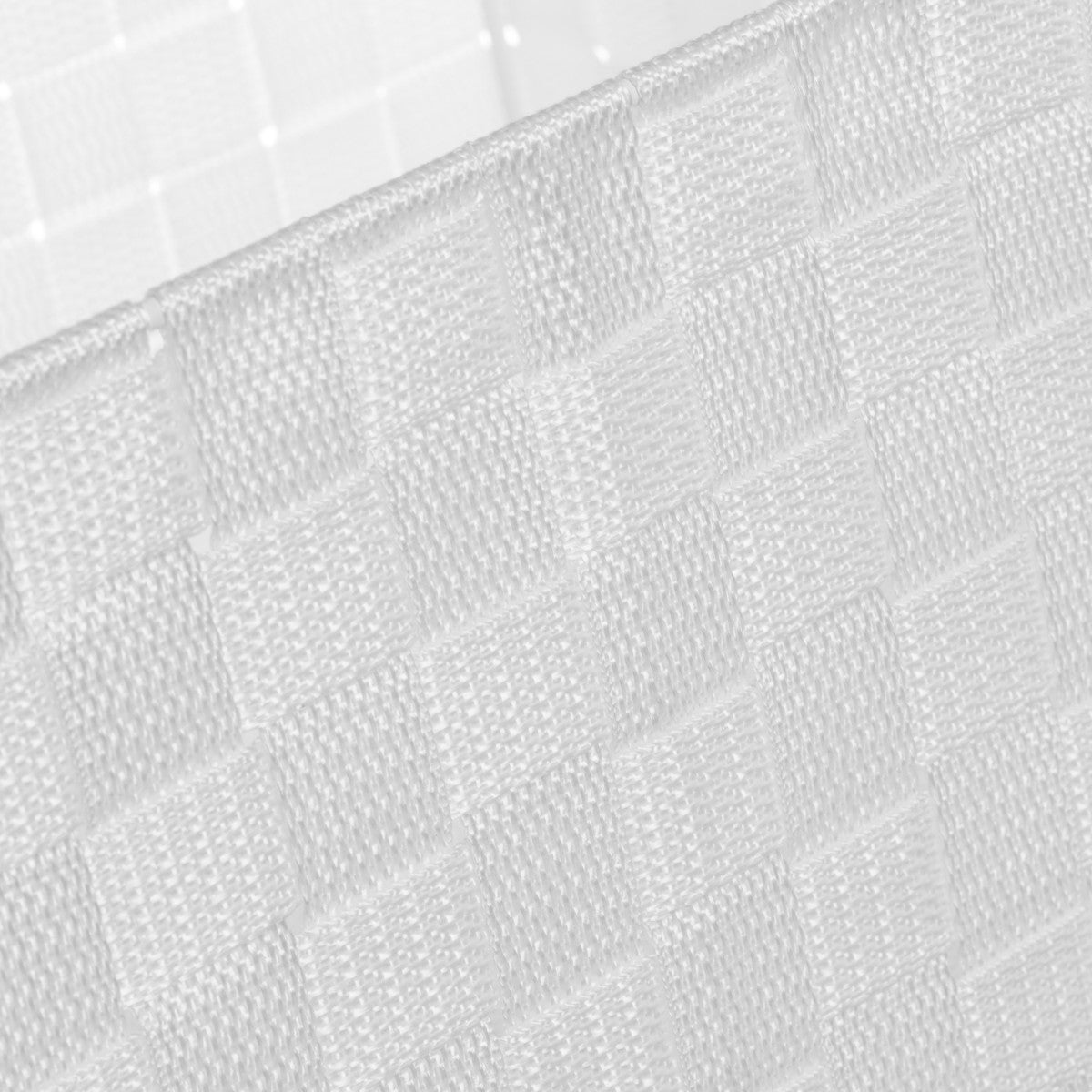 Set de 3 cestas de tela blanca