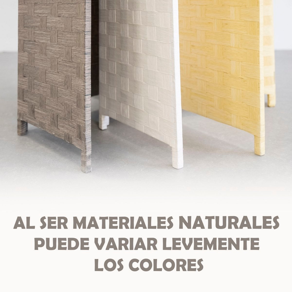 Biombo plegable laminado gris