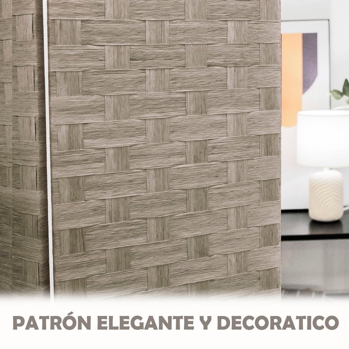 Biombo plegable laminado gris