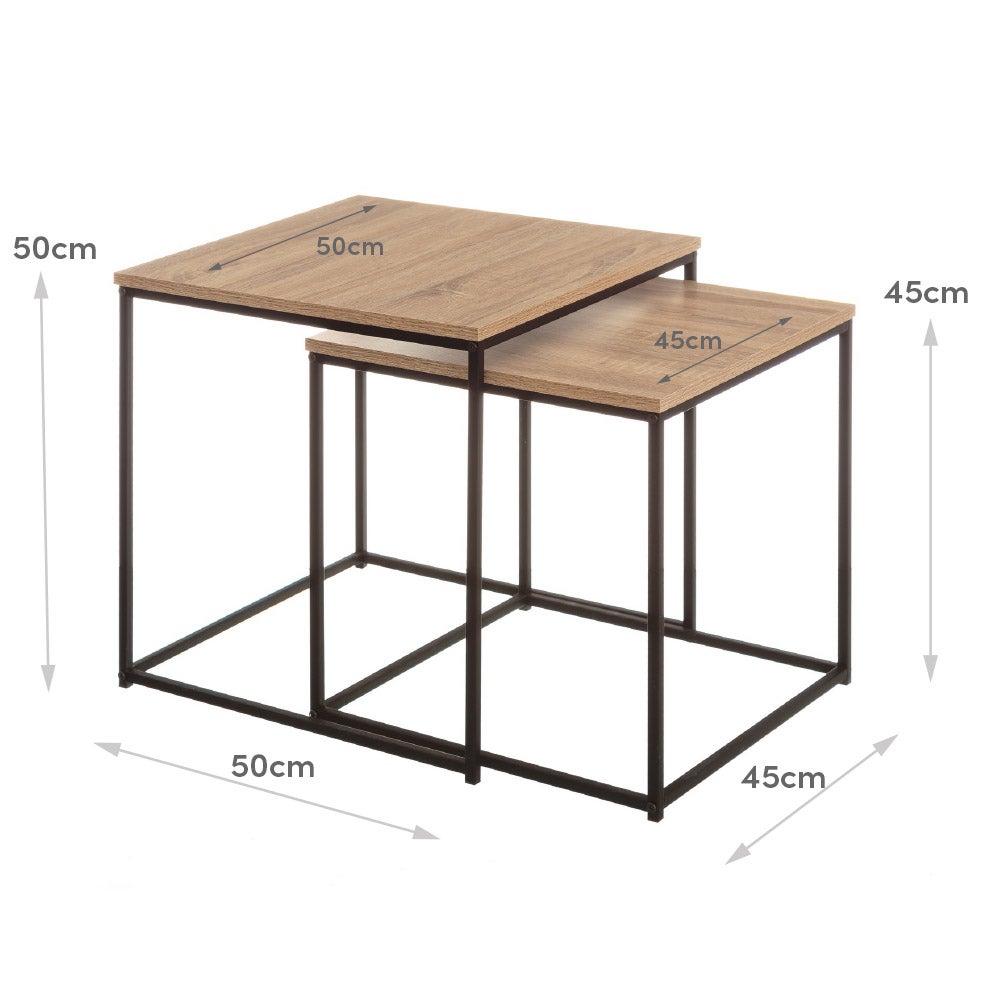 Set de 2 Mesa auxiliares auxiliares nido Urban