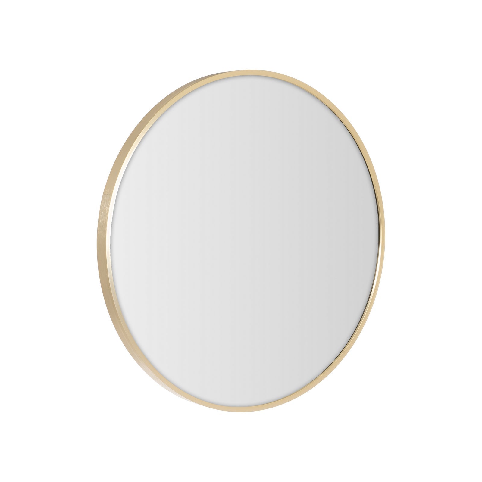 Espejo de pared redondo dorado de 50 cm