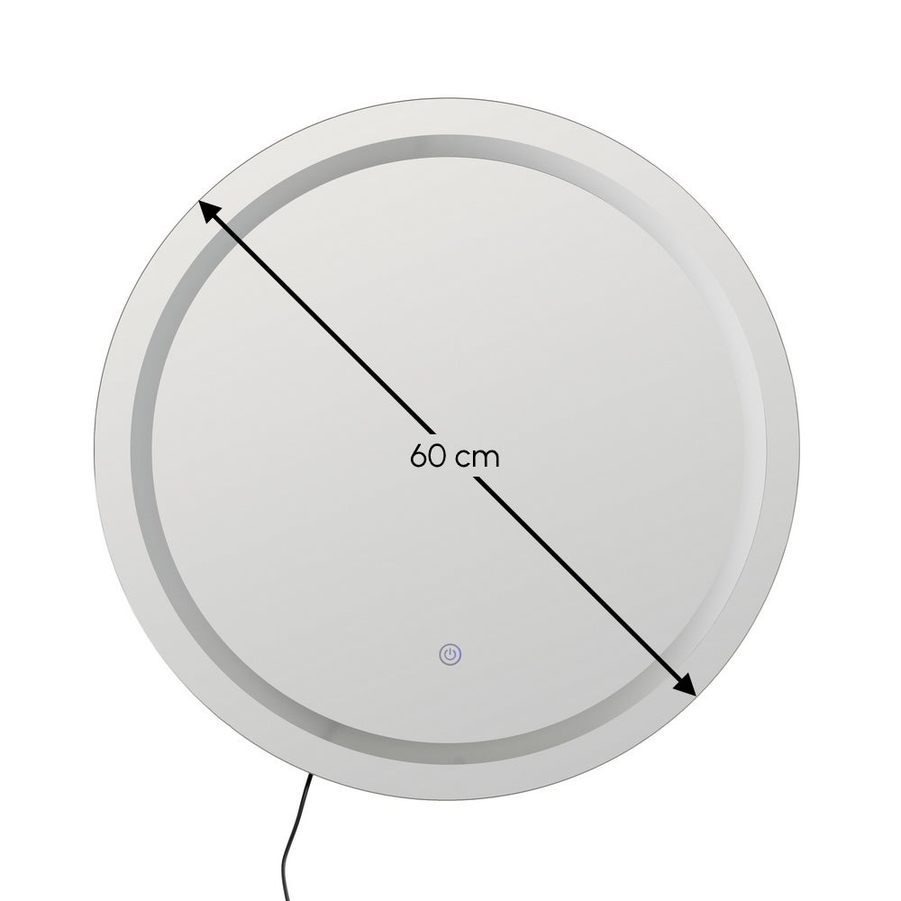 Espejo baño con luz led de 60 cm