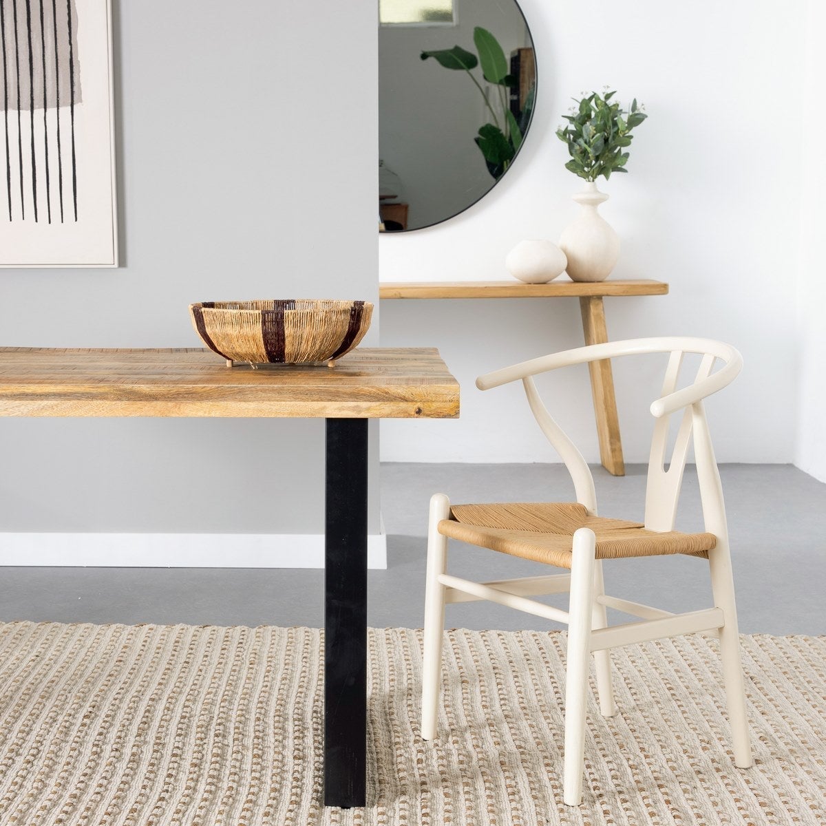 Silla de comedor Ming blanco