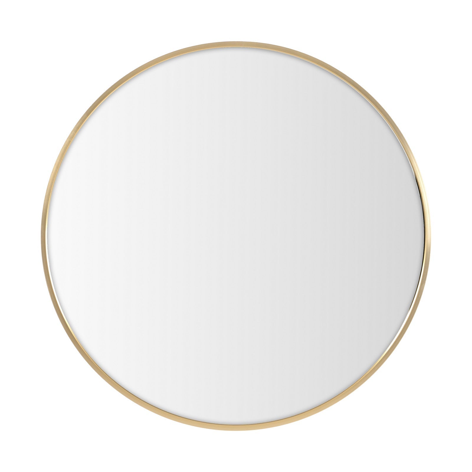 Espejo de pared redondo dorado de 60 cm