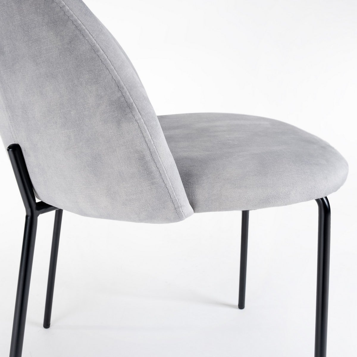 Silla Gina Ovalo gris