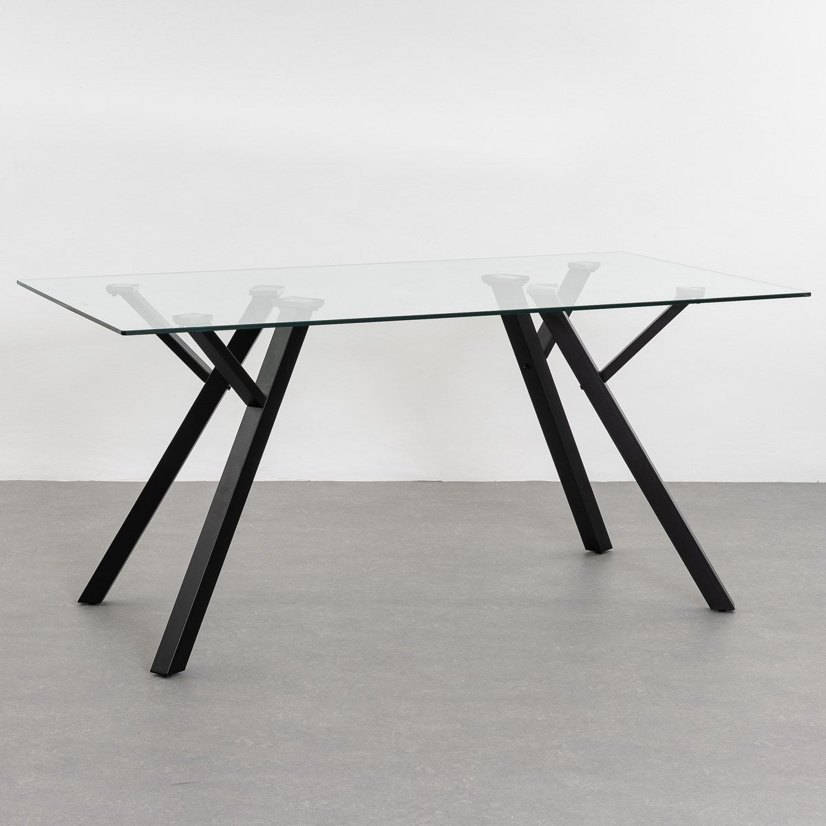 Mesa de comedor Elsa negra de 160cm