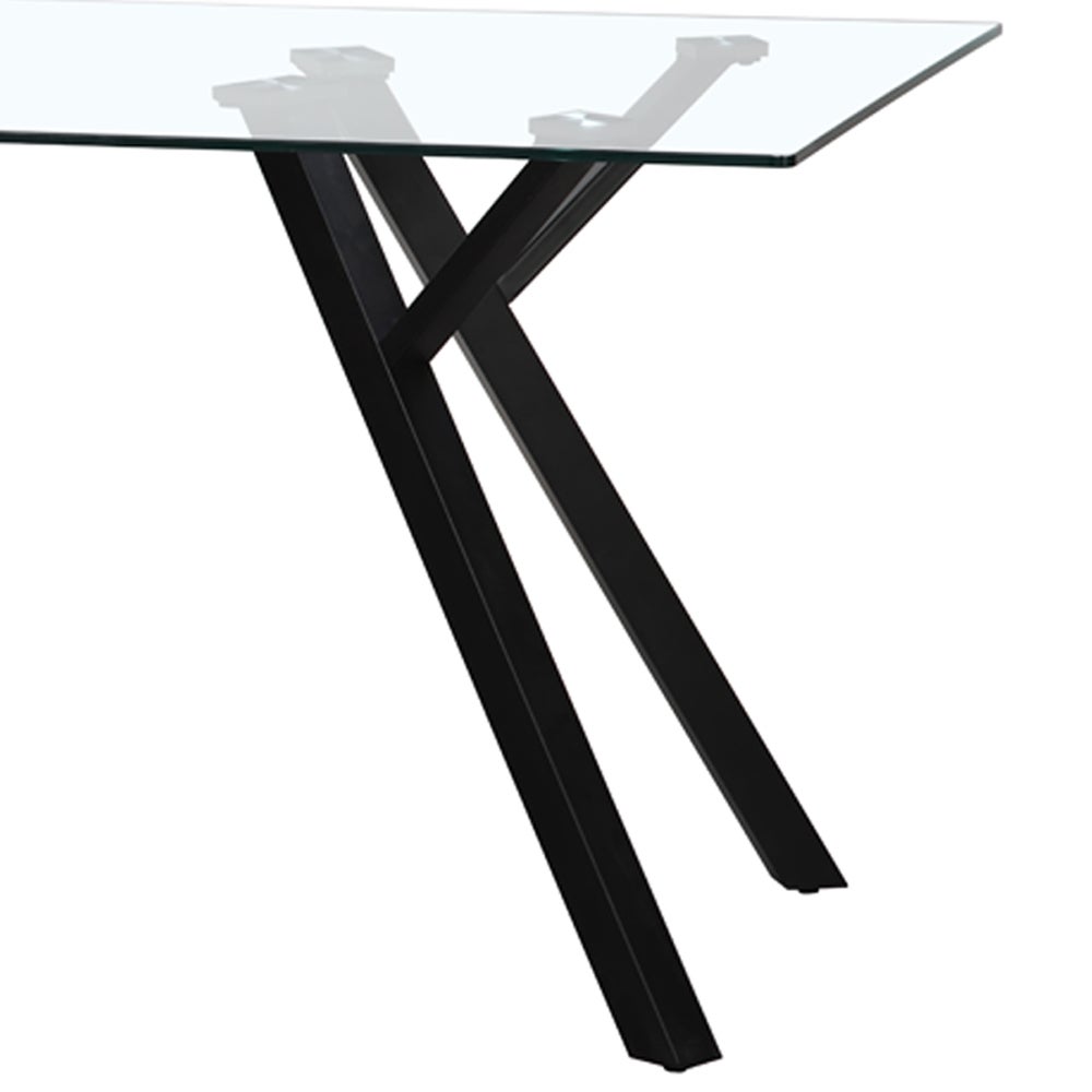 Mesa de comedor Elsa negra de 160cm
